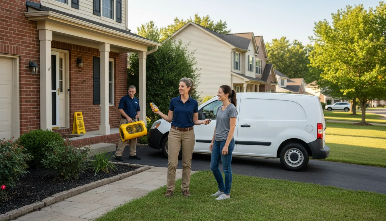 Residential water damage restoration in Peoria, AZ